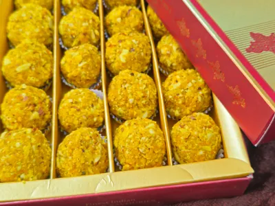 Haldi Laddoo, a Balanced B Bites bestseller
